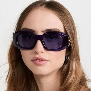 NEW Versace VE4425U MEDUSA BIGGIE 54191A  Purple Transparent Unisex Sunglasses
